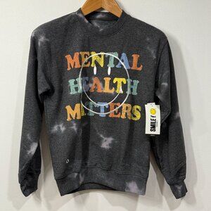 Urban Outfitters Mental Health Matters Tie-Dye Sweatshirt By Smiley Size Small